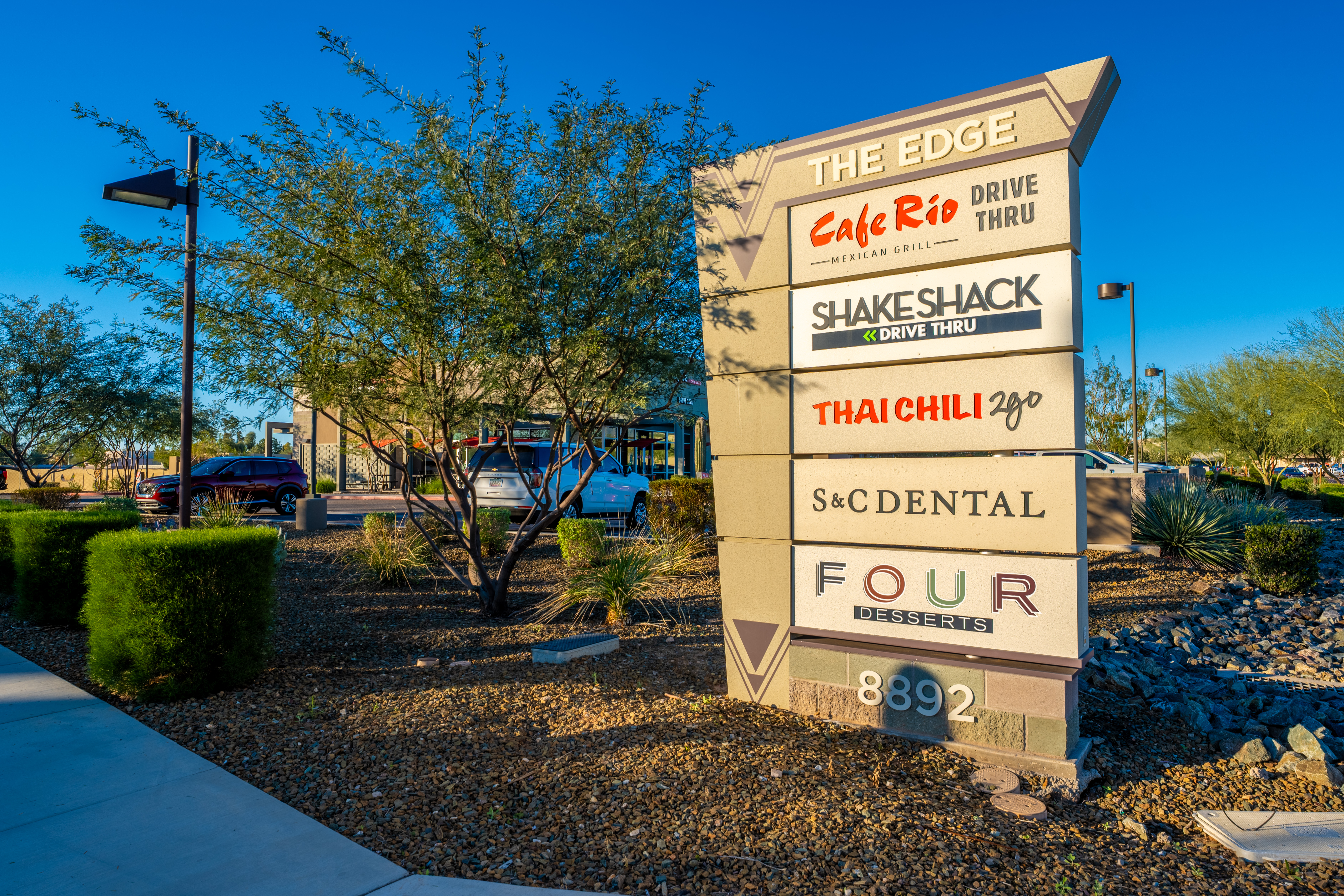 The Edge monument sign