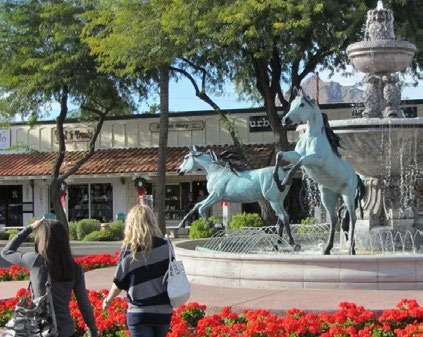 Scottsdale horse fountain